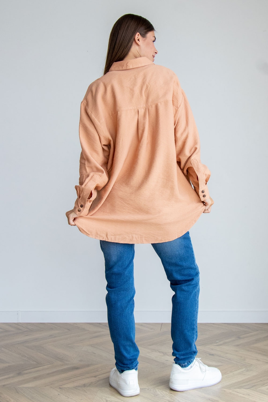 Oversized shirt with buttons for pregnant and nursing mothers "To Be" 2101711